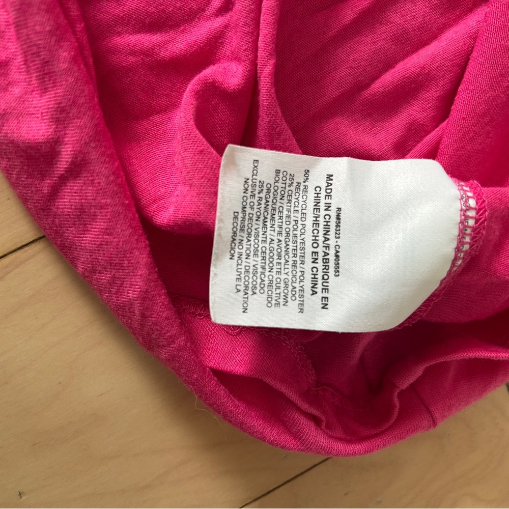 Nike Logo Pink Cut Off Tank Top - Picture 4 of 4